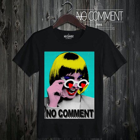 NO COMMENT T-SHIRT M-CREW JP heart glass - インポートブランド 正規