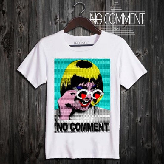 NO COMMENT T-SHIRT M-CREW JP heart glass - インポートブランド 正規