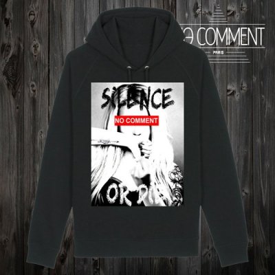 NO COMMENT HOOD MEN'S JP silence or die