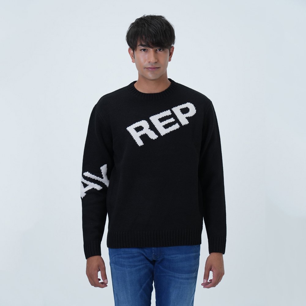 REPLAY ロゴジャガードセーター - インポートブランド 正規輸入品販売