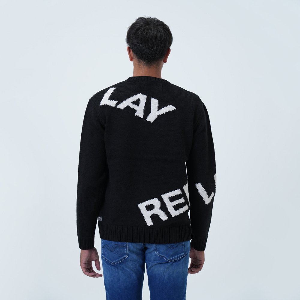 REPLAY ロゴジャガードセーター - インポートブランド 正規輸入品販売