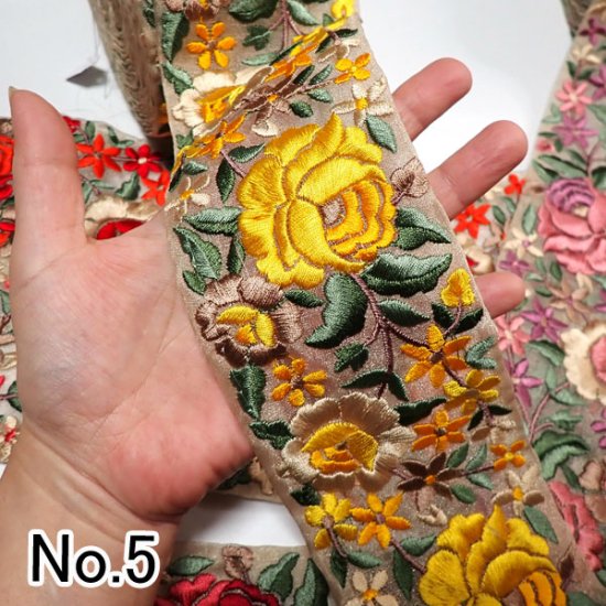 インド刺繍リボン50cm~【バラ売り可】