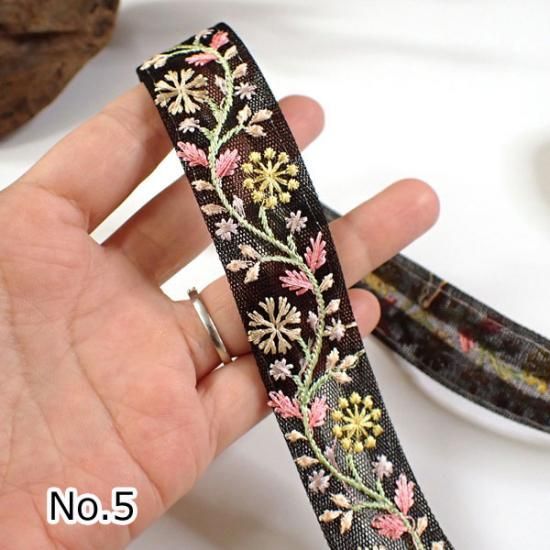 インド刺繍リボン NO.948 幅25mm 50cm売り 商用利用可