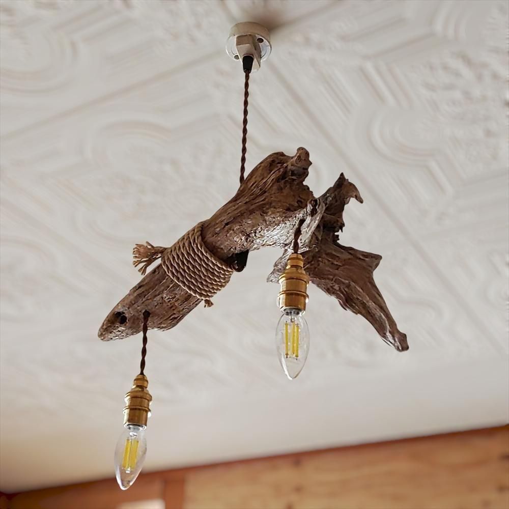 自然な流木ペンダントライト | ペンダントライト2灯