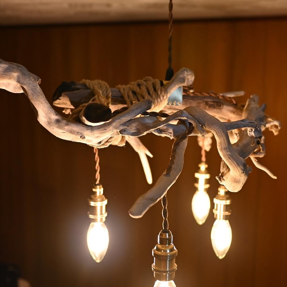 木製ペンダントライト 4灯式 BRID GENDER WOOD ROD 4 CELING LAMP ブリッド ジェンダー