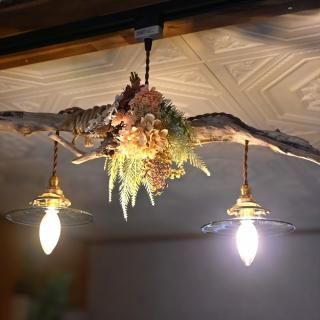 流木のペンダントライト | 2灯774｜流木ライトのWoodyWood