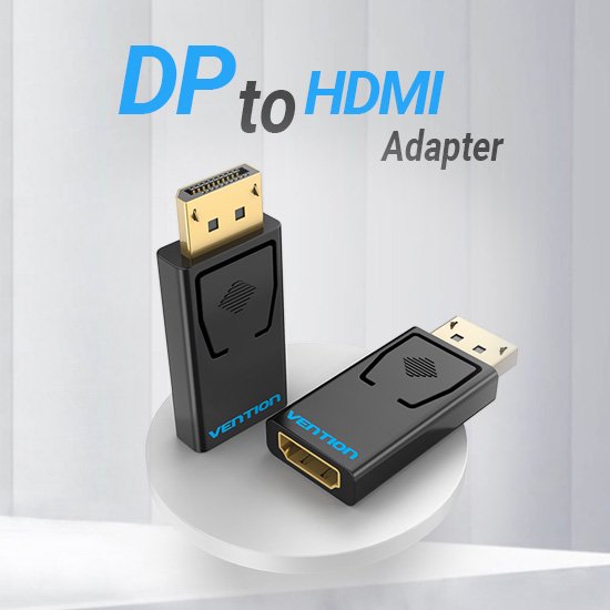 【HBK】DP to HDMI アダプター 解像度：1080P＠60Hz / VENTION