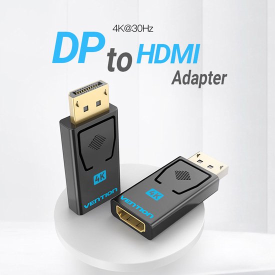 【HBM】DP to HDMI アダプター 解像度：4K＠30Hz / VENTION