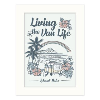 Living the Van Life アートプリント 260×348mm（Hawaii）