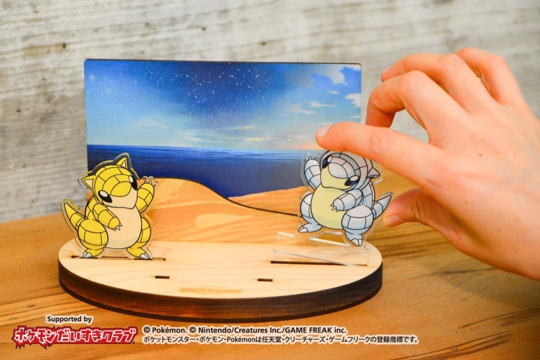 【ポケモン】【鳥取限定】サンド　アローラサンド　フォトスタンド＆手ぬぐい　セット ポケモン - 鳥取 限定【サンド・アローラサンド フォトスタンド