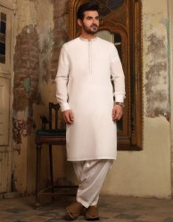 Casual Suit For Men Pearl White
