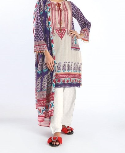 <img class='new_mark_img1' src='https://img.shop-pro.jp/img/new/icons50.gif' style='border:none;display:inline;margin:0px;padding:0px;width:auto;' />Embroidered Printed Khaadi 3 Piece suit