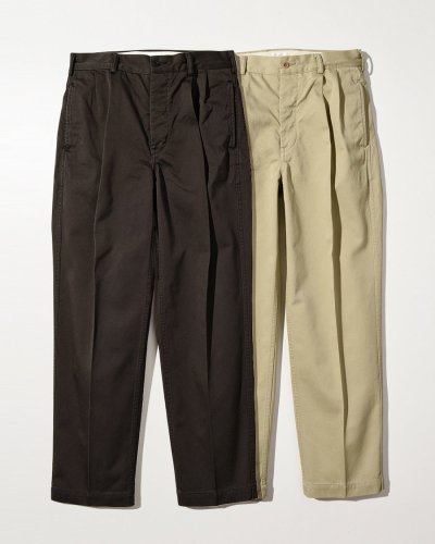 【M-Type】Organic Cotton Compact Yarn Chino Cloth Pants