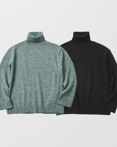 Cotton Lambwool Cashmere Sweater（Turtleneck）