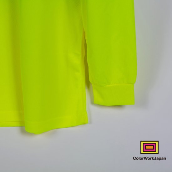 Hi-Vis リフレクター長袖ロングTシャツ　イエロー - colorworkjapan