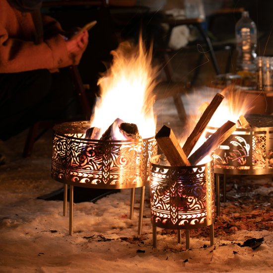 焚火台 Maori Tribal Mサイズ - WATSON｜オリジナルの焚火台を中心としたキャンプギアブランド