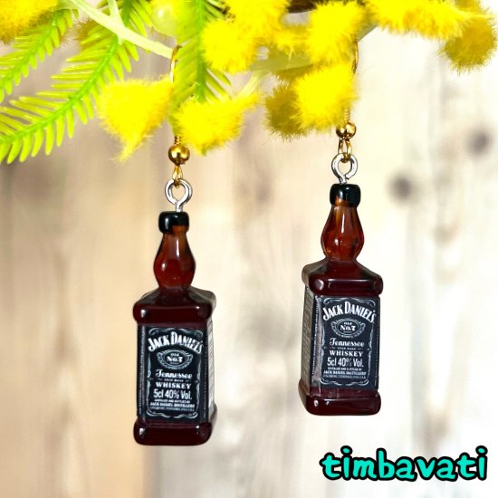 アメリカ】ジャックダニエル ウイスキー ピアス ＊ JACK DANIELS