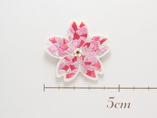 刺繍 5cm お花 【最終価格】ワッペン 手芸