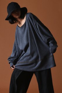 Belted Loop Knit mix gray