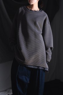 Lining Layered Big Pullover charcoal
