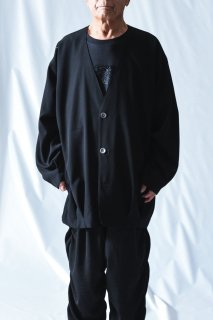 Clag Cardigan Jacket wool silk black
