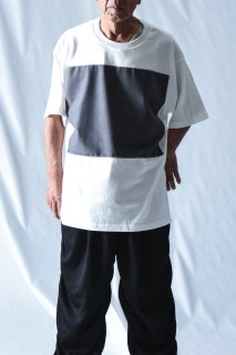 Zigzag Sewing Cloud T-Shirt wool gray