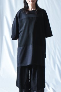 Zigzag Sewing Cloud Big-T wool silk black