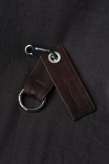 Leather Key Ring dark brown