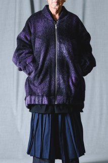 Clag Dyeing Oversized Blouson purpleblack