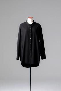 Orb Seam Loose Rayon Shirt black