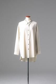 Orb Seam Loose Rayon Shirt beige
