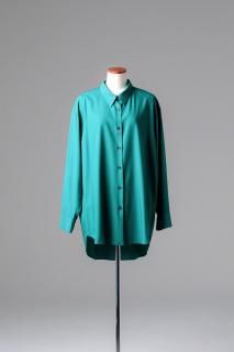 Orb Seam Loose Rayon Shirt green