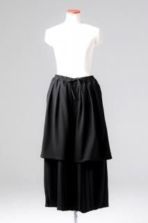 Pleats Layered Tier Pants
