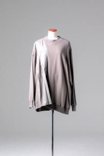 Pleats Tier Sweat gray
