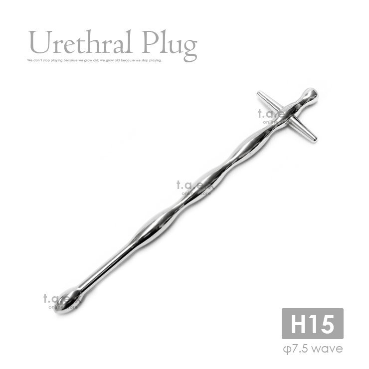 Urethral Plug クロスハンドル WAVE 067 ステンテス製 ウエーブ 尿道プラグ 尿道ブジー Uプラグ 尿道責め 尿道拡張 -  101SHOP｜メンズアンダーウェア・コックリング通販専門店