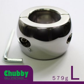 【Lサイズ】CHILL FACTOR Chubby チャビー ボールストレッチャー ねじ式 118 メタル コックリング 睾丸
