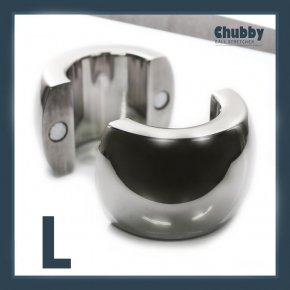 【Lサイズ】CHILL FACTOR Chubby チャビー マグネッツ ボールストレッチャー 121 メタル コックリング ステンレス 睾丸
