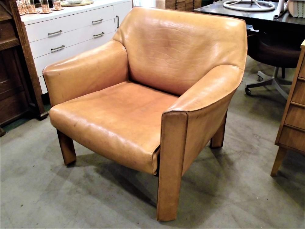 ☆Cassina カッシーナ 415 CAB キャブ 1Pアームソファ 本革レザー