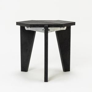 RECYCLED PLASTIC HEX SIDE TABLE