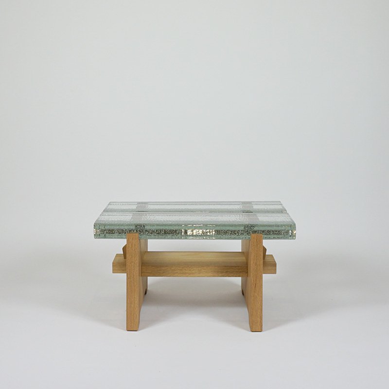 SOLID GLASS LOW TABLE W.600 - Bird City Furniture Shop