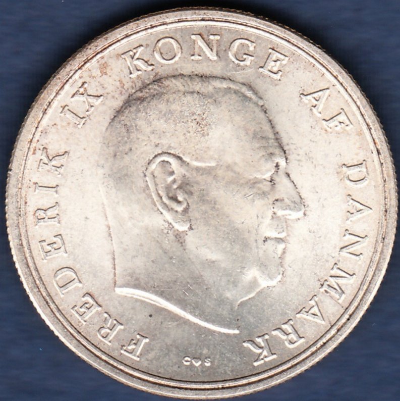 デンマーク 1964年 5KRONER銀貨 - 名古屋 創業65年 時遊屋 古銭 ...
