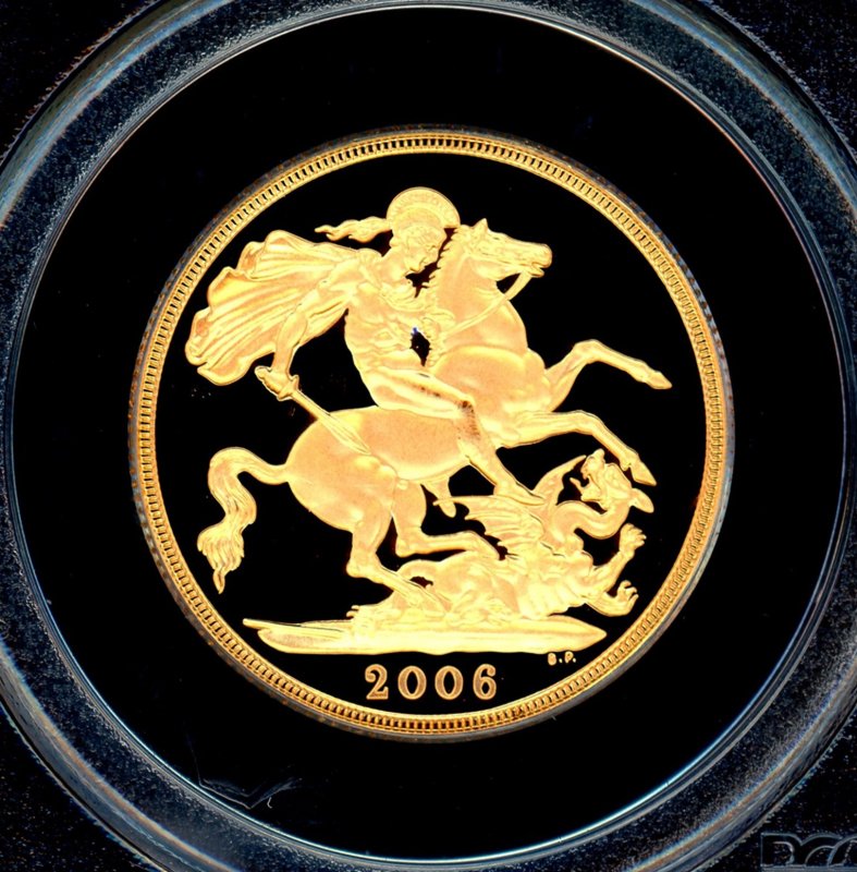 イギリス ロイヤルミント 2006年 エリザベス女王金貨4種プルーフセット 