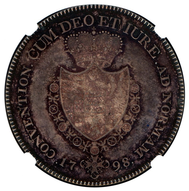 ドイツ ヴェルテンベルグ 1798年 フリードリヒ2世 Taler銀貨 NGC PF64 
