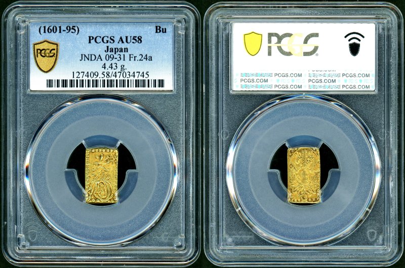 慶長一分金 片本 PCGS AU58(鑑定No.1) - 名古屋 創業65年 時遊屋