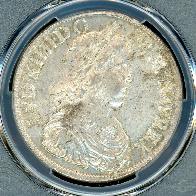フランス ルイ14世 黄銅貨（1643-1715）少歪み トークン[E3898]コイン - 貨幣