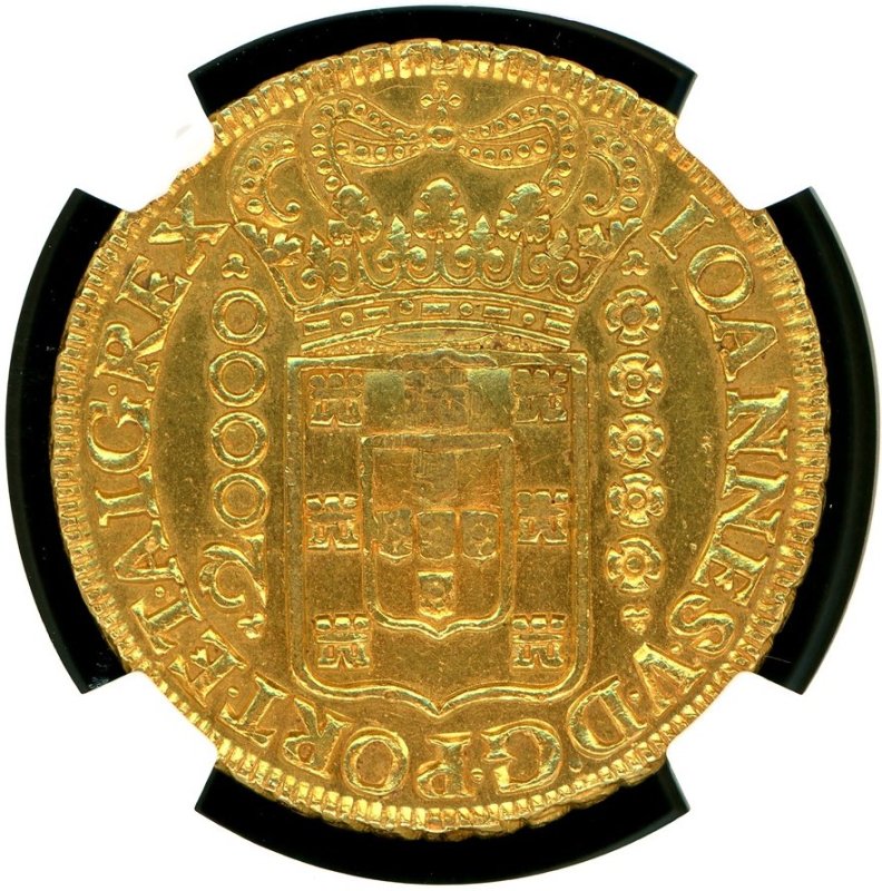 ポルトガル 1847年 30000REIS金貨 加刻印 NGC AU58(No.1) - 名古屋 創業65年 時遊屋  古銭・アンティークコイン・切手専門店