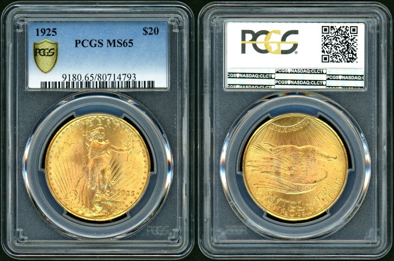 アメリカ 1925年 セントゴーデンス 20ドル金貨 PCGS MS65 - 名古屋 