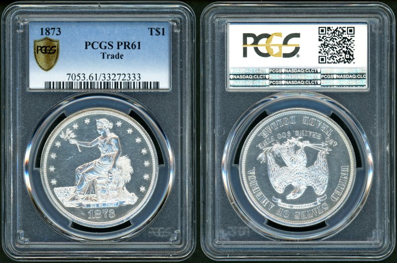 アメリカ 1873年 貿易銀 PCGS PR61 - 名古屋 創業65年 時遊屋 古銭 ...