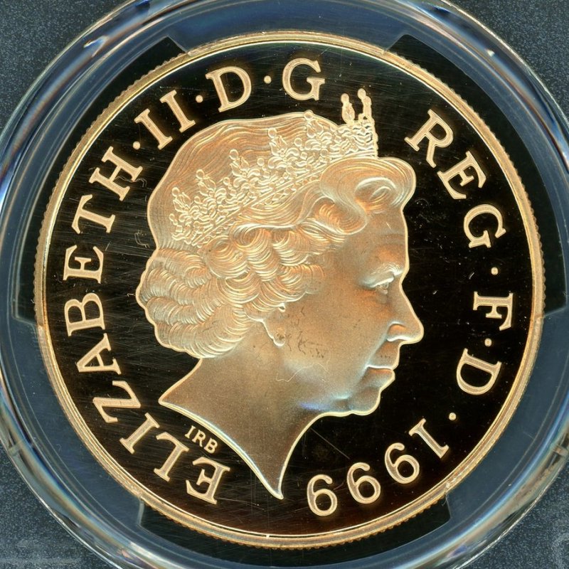 イギリス 1999年 ダイアナ 5ポンド金貨 PCGS PR67DCAM - 名古屋 創業65年 時遊屋 古銭・アンティークコイン・切手専門店