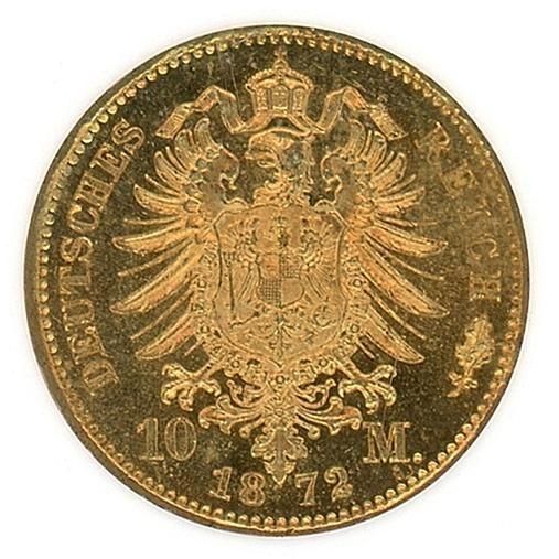 ドイツ プロセイン 1872年 10MARK金貨 NGC MS67 - 名古屋 創業70年 時